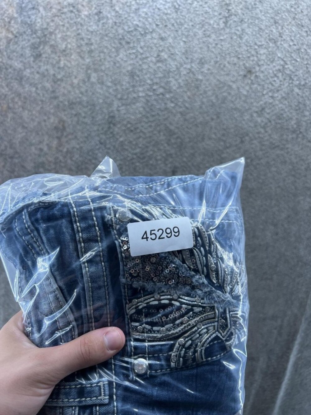Miss Me Signature Jeans Womens 25 Blue Mid Rise Bootcut Distressed Stretch - Picture 11 of 11